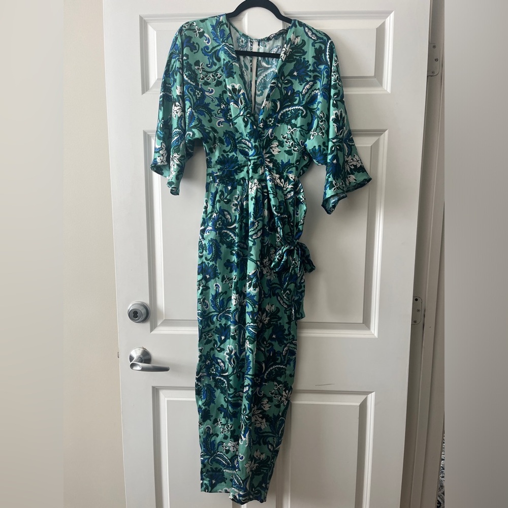 Zara Silky Floral Jumpsuit